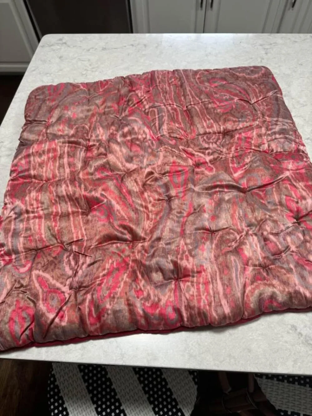 Pottery Barn 50W x 84L Burgundy/Wine BLACOUT Dupioni Silk Drapes. Set of 2